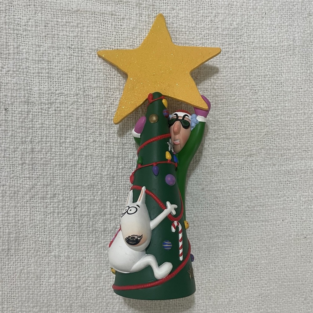 Maxine & Dog Floyd Decorating‎ Christmas Tree Large Gold Star Figurine 9 3/4"